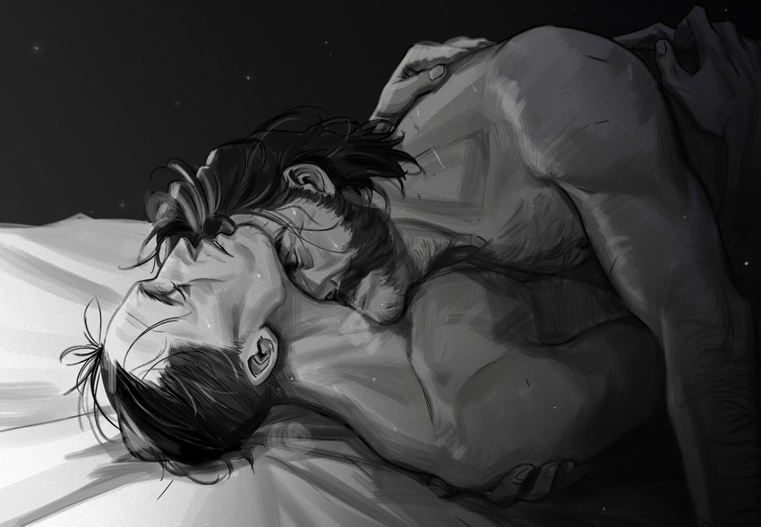 kim kitsuragi and harry du bois (disco elysium) drawn by cheetahman_(1ddghfr78cswc)