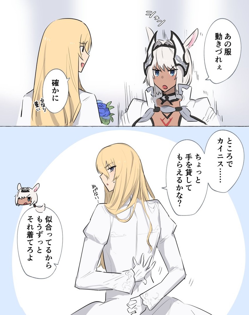 caenis and kirschtaria wodime (fate and 1 more) drawn by sabamori