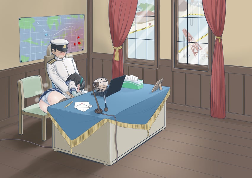 admiral and ooyodo (kantai collection) drawn by mimofu_(fullhighkick)
