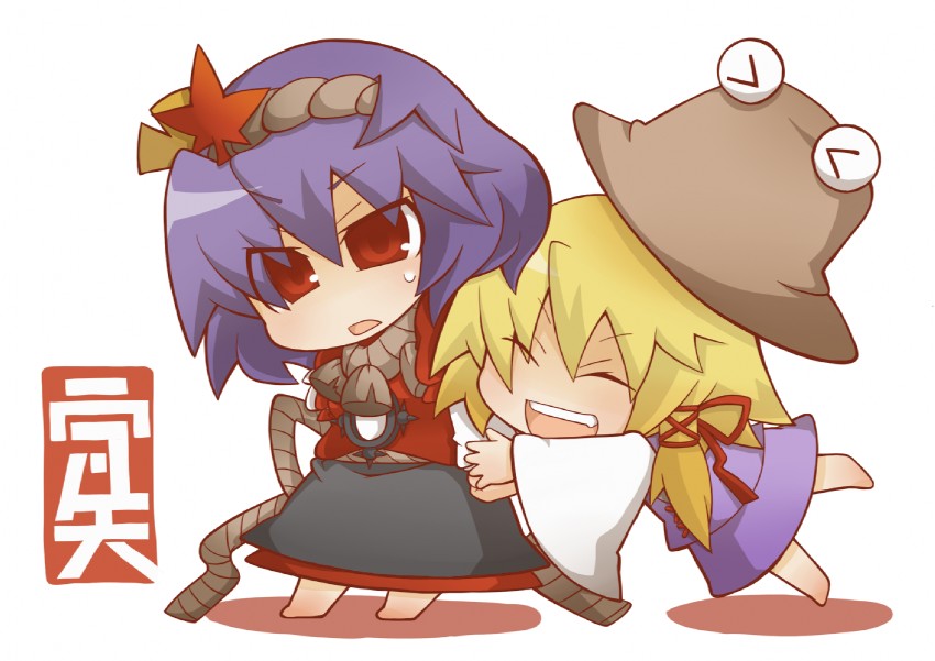 moriya suwako and yasaka kanako (touhou) drawn by gurageida