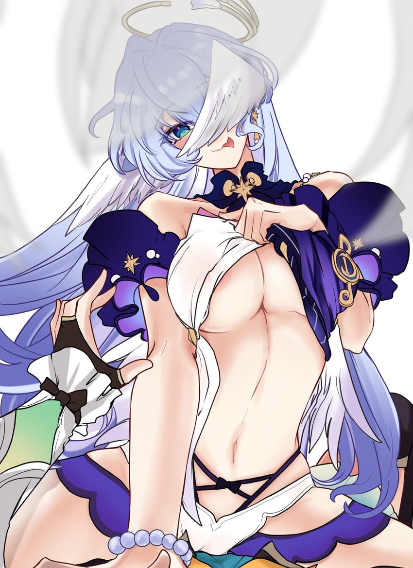 firefly and robin (honkai and 1 more) drawn by choikfu