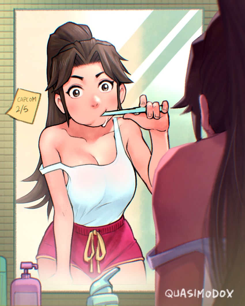 shiranui mai (street fighter and 2 more) drawn by quasimodox