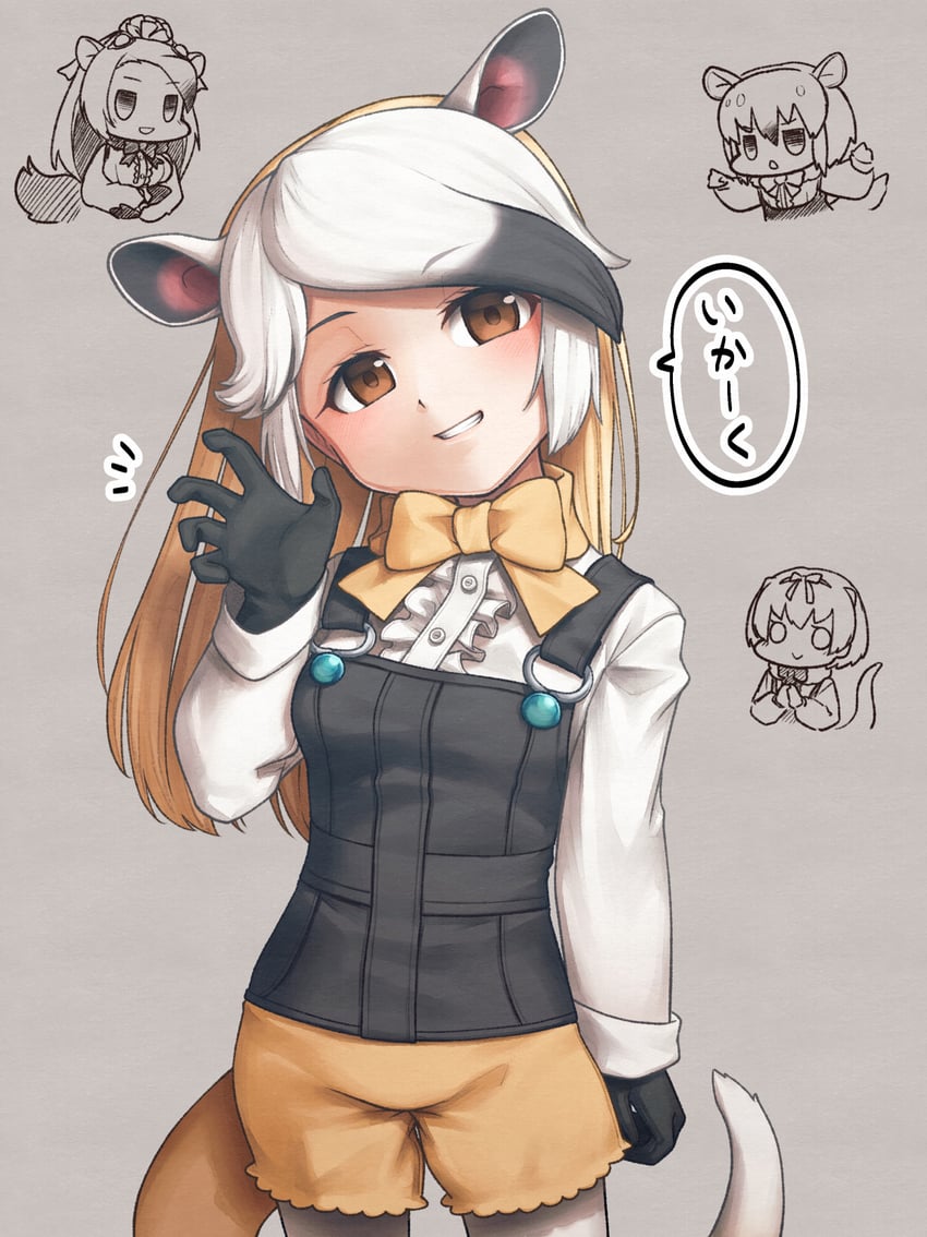 southern tamandua, silky anteater, giant anteater, and northern tamandua (kemono friends and 1 more) drawn by anchan_january