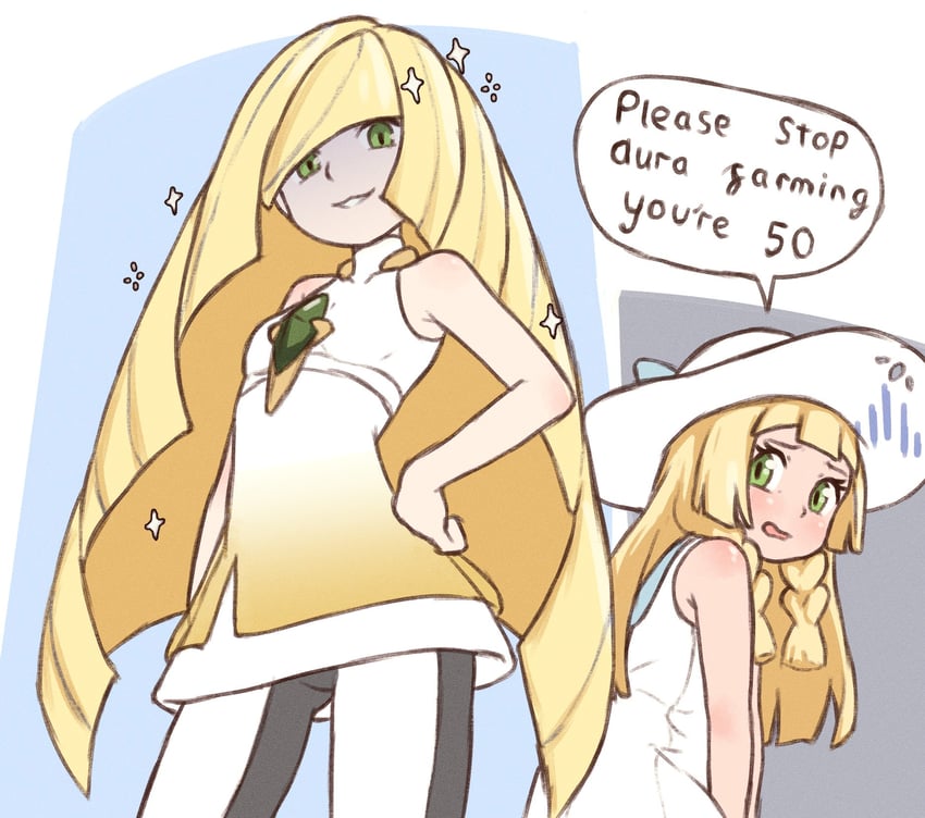 lillie and lusamine (pokemon and 1 more) drawn by beachepisode
