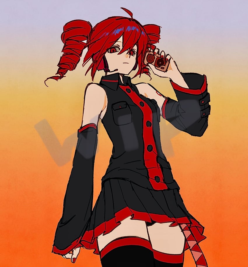 kasane teto (utau and 1 more) drawn by xom0meku