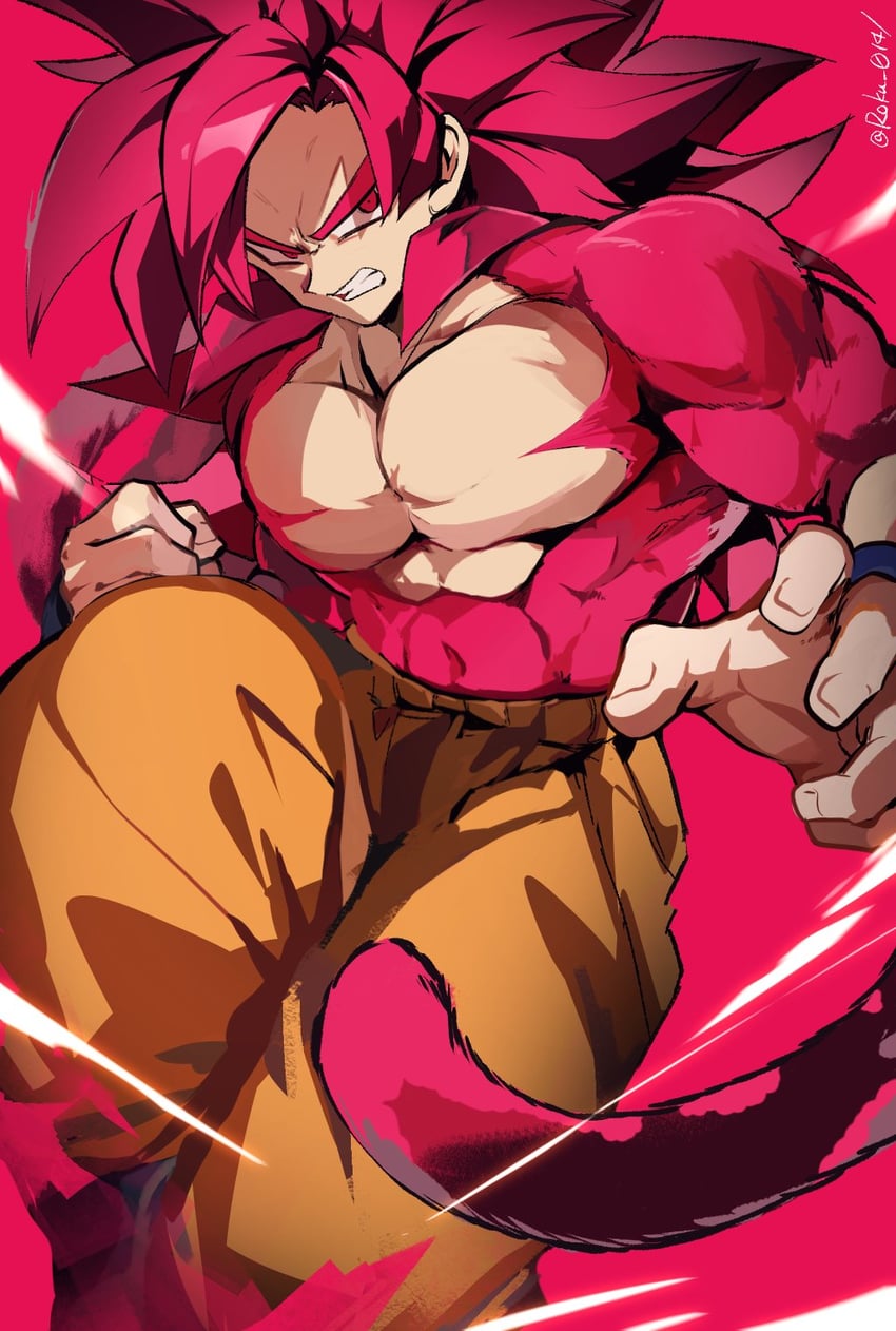 son goku (dragon ball and 1 more) drawn by roku_(roku_0141)