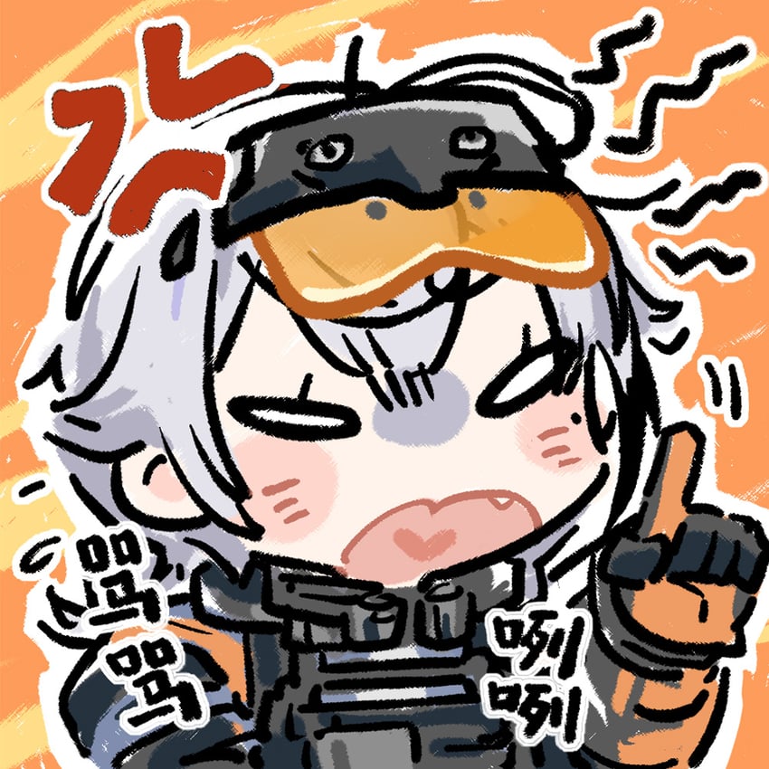 cascadia (girls' frontline and 1 more) drawn by cui_pi_zha_xia_qiu