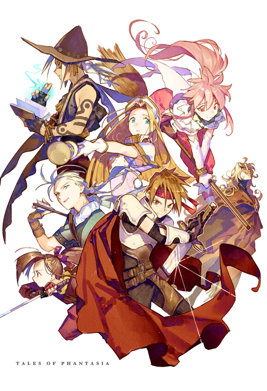 arche klein, mint adenade, cress albane, chester burklight, fujibayashi suzu, and 2 more (tales of and 1 more) drawn by 1yoichi1