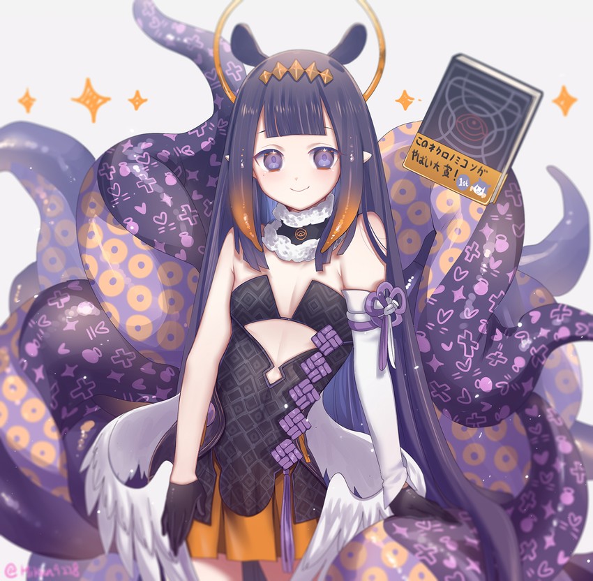 ninomae ina'nis and ao-chan (hololive and 1 more) drawn by mikan_(artist)