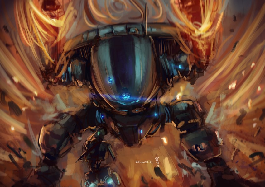 pilot, scorch, and phase shift pilot (titanfall and 1 more) drawn by jun_zt