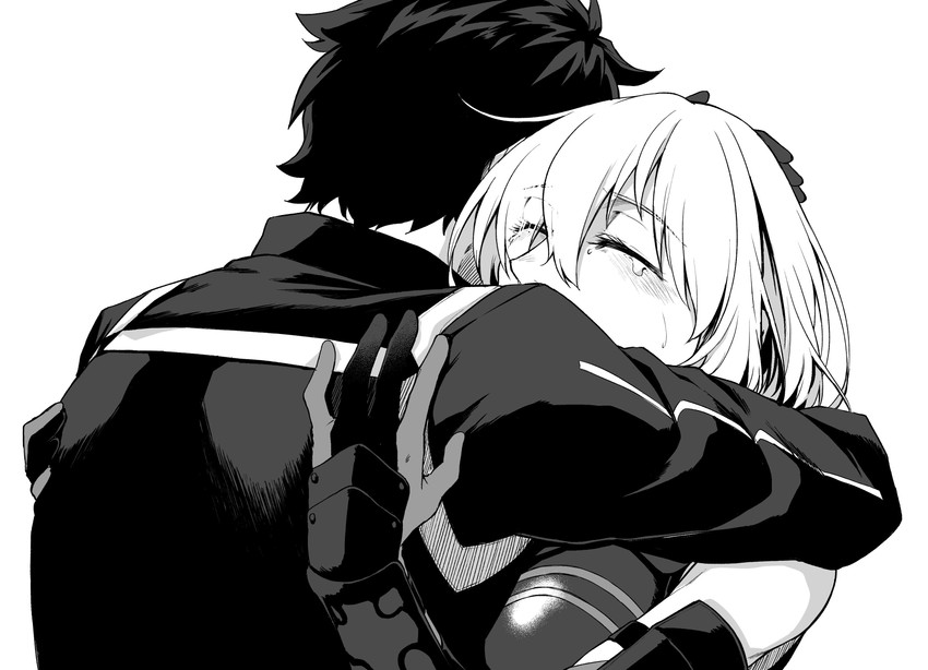 mash kyrielight and fujimaru ritsuka (fate and 1 more) drawn by amami_tokko