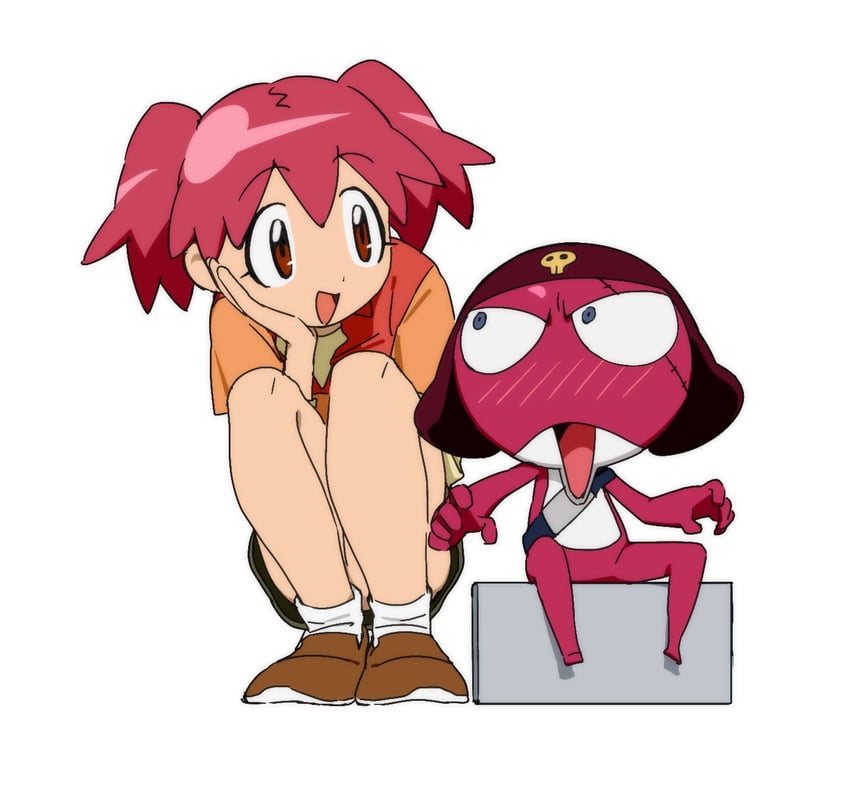 hinata natsumi and giroro (keroro gunsou) drawn by popo92_z