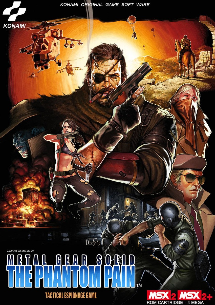 quiet, venom snake, revolver ocelot, kazuhira miller, and skull face (metal gear and 2 more) drawn by darkdux