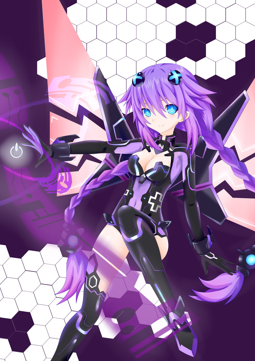 purple heart (neptune) drawn by araibu_(kaziki21)