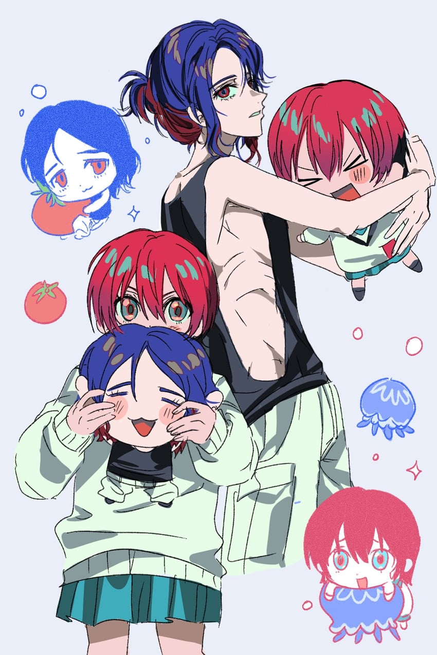 amate yuzuriha and shuji ito (gundam and 1 more) drawn by bashenshao0408