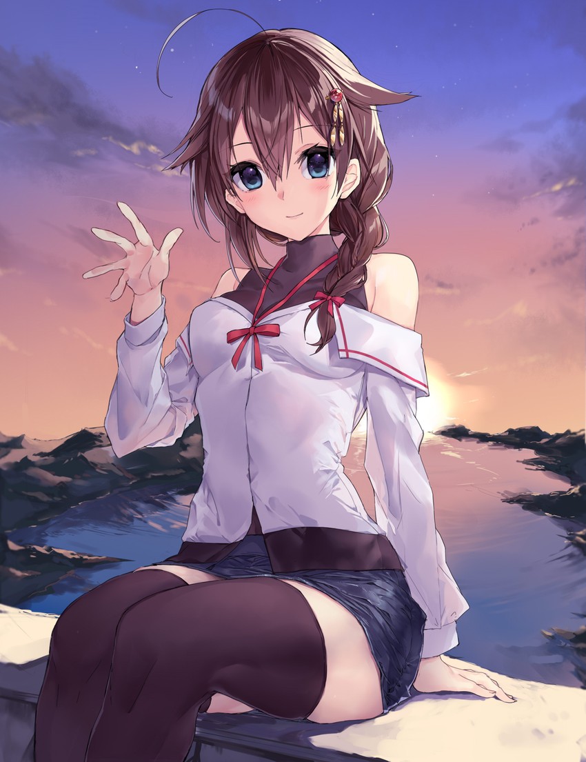 shigure and shigure kai ni (kantai collection) drawn by picoli1313