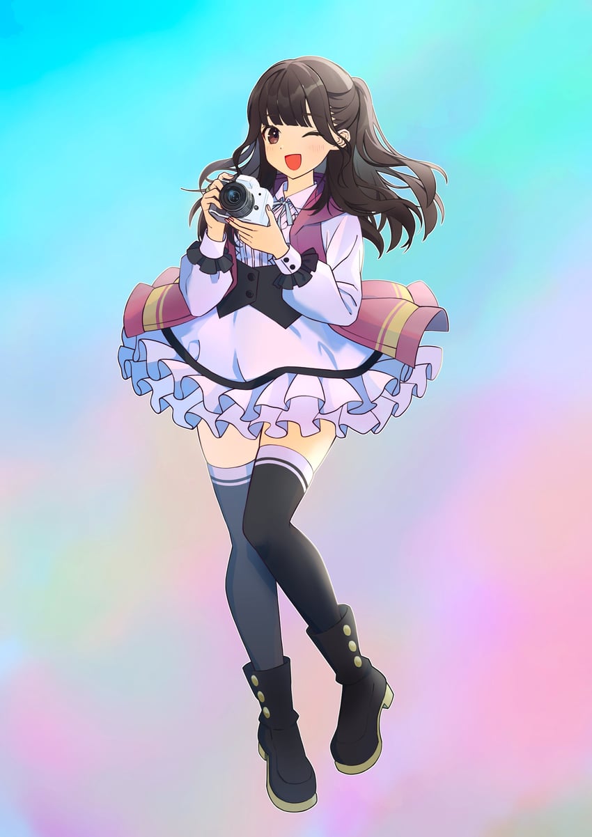 tamba akari and shindou amane (real life and 1 more) drawn by youmtk1714
