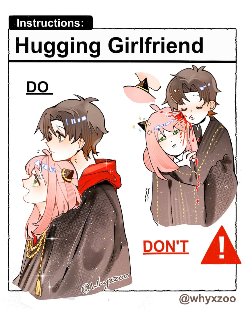 anya and damian desmond (spy x family) drawn by matchazi