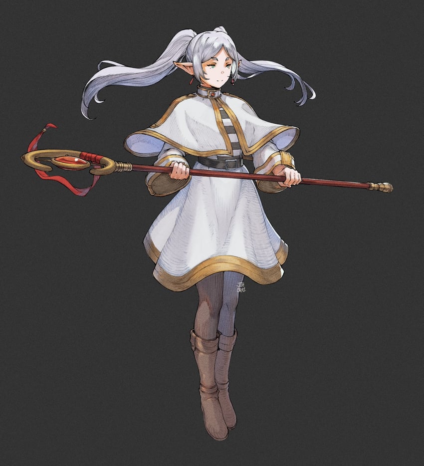 frieren (sousou no frieren) drawn by josh_corpuz
