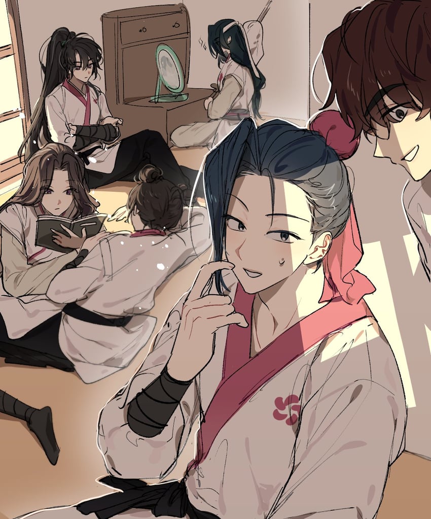 cheongmyeong, yu iseol, yunjong, and jogeol (return of the mount hua sect) drawn by milky721