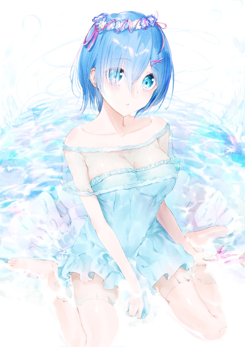 rem (re:zero kara hajimeru isekai seikatsu) drawn by meen_(ouaughikepdvrsf)