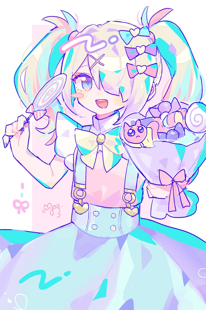 chouzetsusaikawa tenshi-chan, ame-chan, pien cat, and chou ame-chan (needy girl overdose) drawn by sushiuma_m
