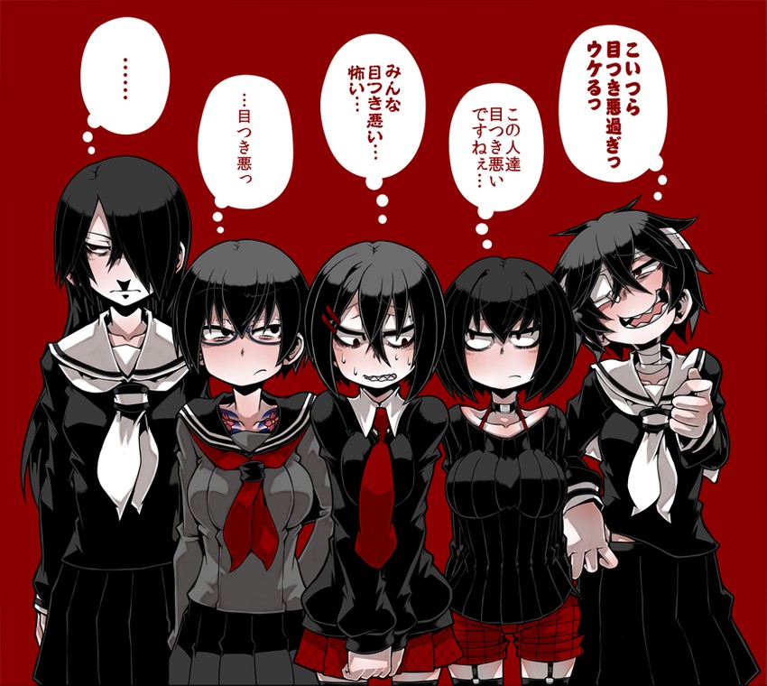 thistle, retsu, and utsugi (original) drawn by ayame_hashinimasen