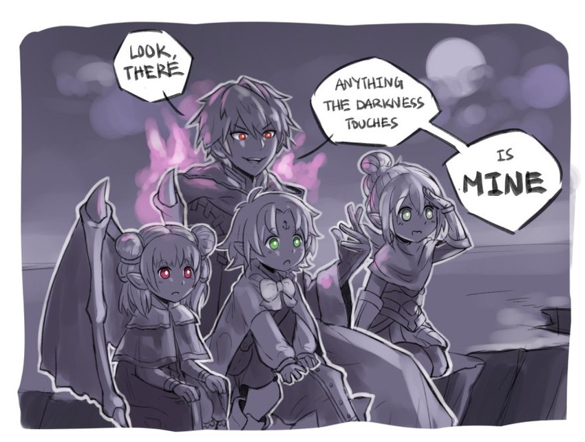 male robin, myrrh, fae, and female kana (fire emblem and 6 more) drawn by hihkoo