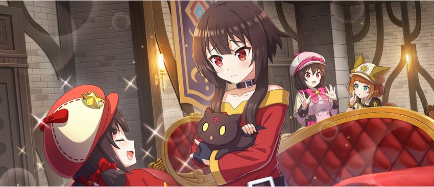 megumin, yunyun, chomusuke, komekko, and miia (kono subarashii sekai ni shukufuku wo! and 1 more)