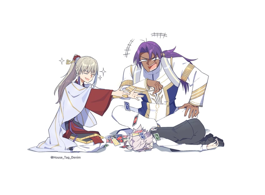 sieg, archer, and bhima (fate and 2 more) drawn by house_tag_denim