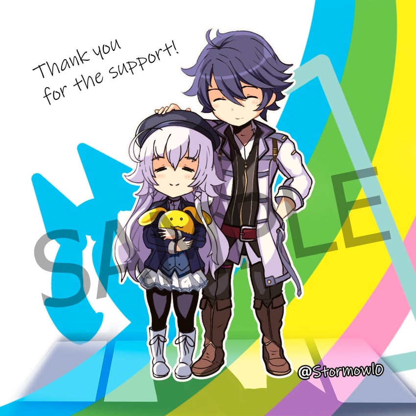 rean schwarzer and altina orion (eiyuu densetsu and 1 more) drawn by stormowl0