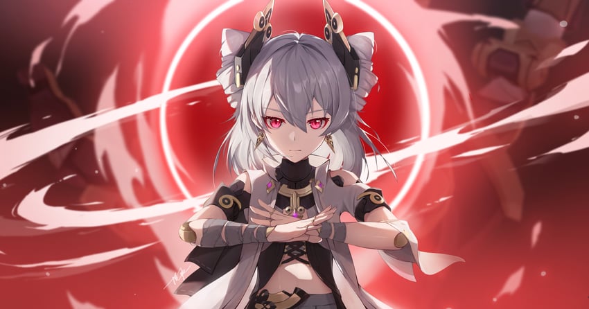prometheus (honkai and 1 more) drawn by ooo_wange