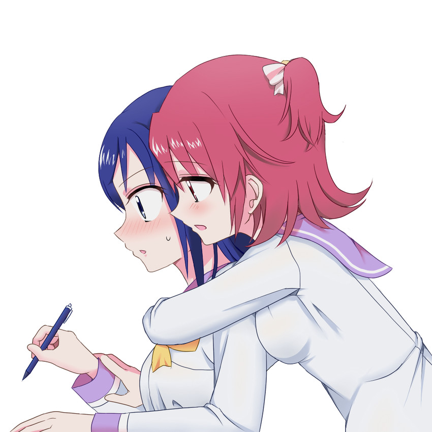 hishikawa rikka and aida mana (precure and 1 more) drawn by sayuka