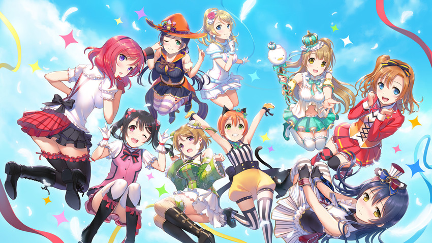 nishikino maki, tojo nozomi, sonoda umi, yazawa nico, ayase eli, and 4 more (love live! and 1 more) drawn by mignon