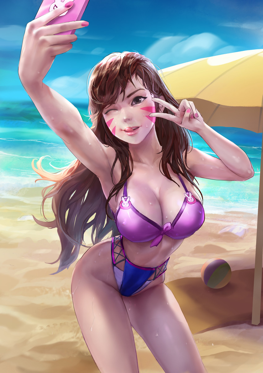 d.va (overwatch and 1 more) drawn by tyler_law