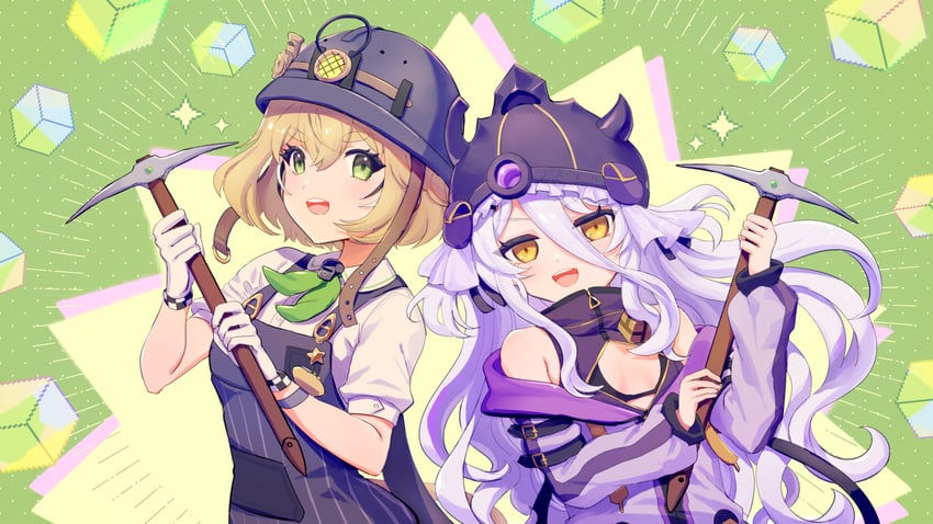 henya the genius and dooby (indie virtual youtuber and 1 more) drawn by ayana_(ayana_illst)