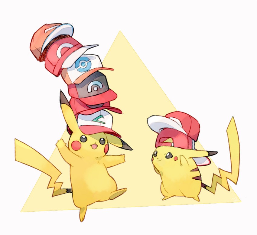 pikachu and pika (pokemon and 1 more) drawn by nigiri_(ngr24)