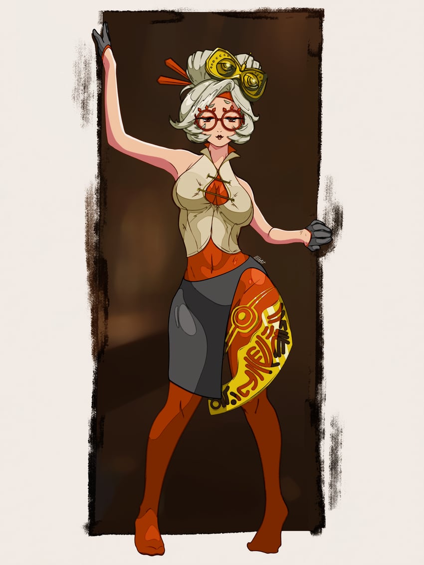 purah (the legend of zelda and 1 more) drawn by leehzart