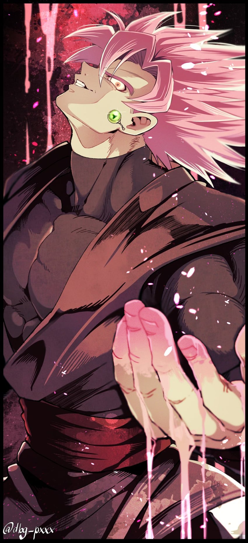 goku black (dragon ball and 1 more) drawn by bb_m0024