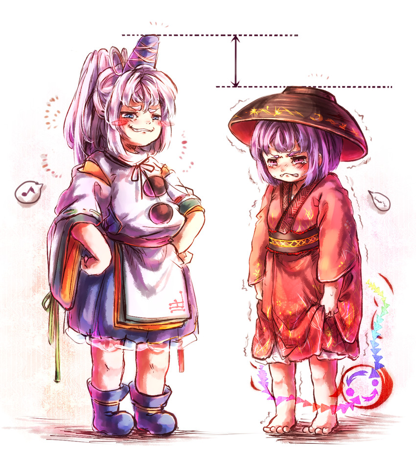 mononobe no futo and sukuna shinmyoumaru (touhou) drawn by koto_inari
