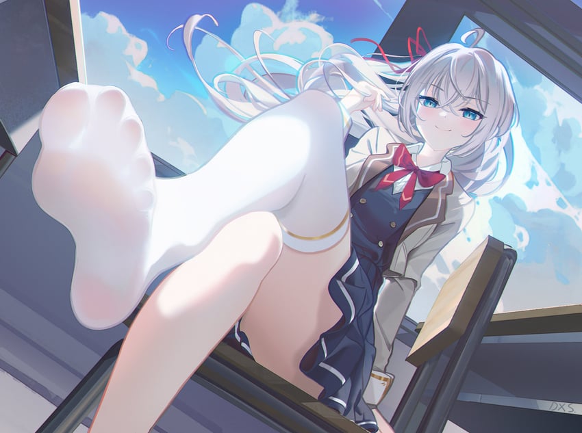 alisa mikhailovna kujou (tokidoki bosotto roshia-go de dereru tonari no alya-san) drawn by daxieshen_huashi