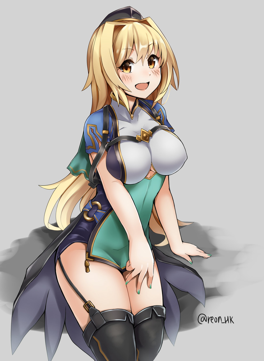 mona (granblue fantasy and 1 more) drawn by neko_mantis