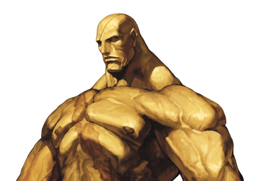sagat (street fighter and 1 more) drawn by nona