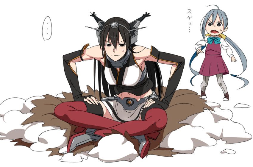 nagato and kiyoshimo (kantai collection and 1 more) drawn by kinosuke_(sositeimanoga)