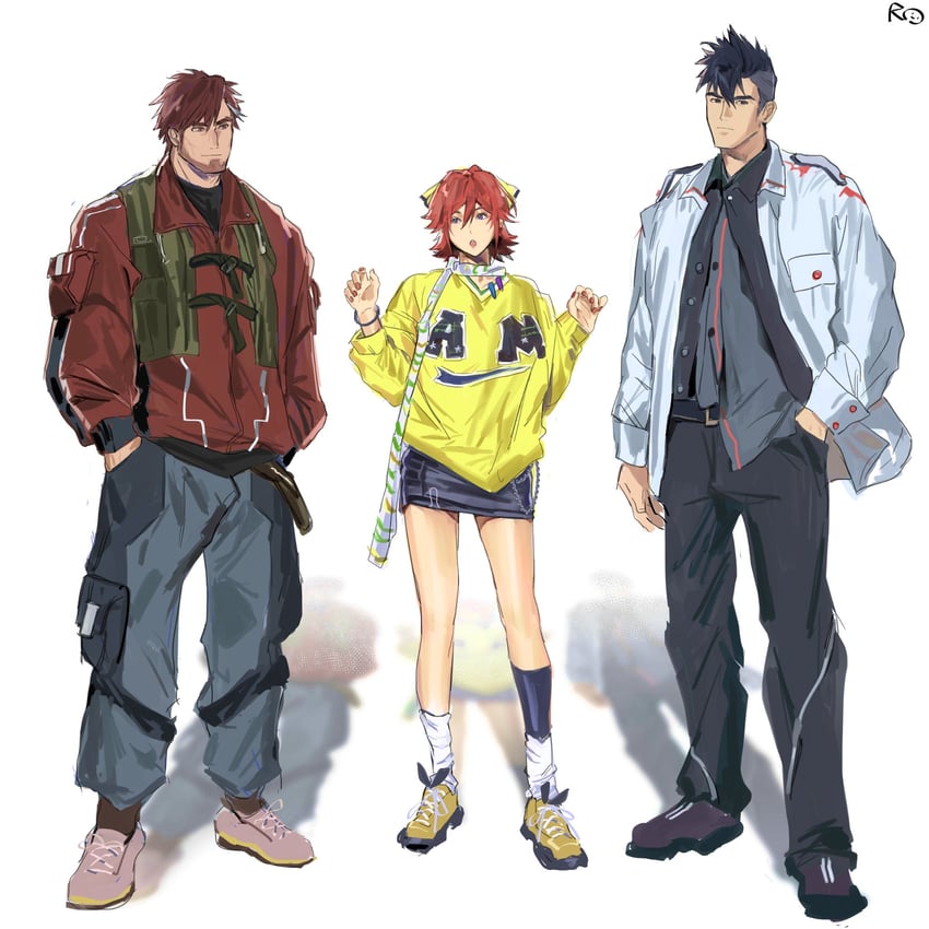 kaname buccaneer, messer ihlefeld, and arad molders (macross and 1 more) drawn by wangyou_ro