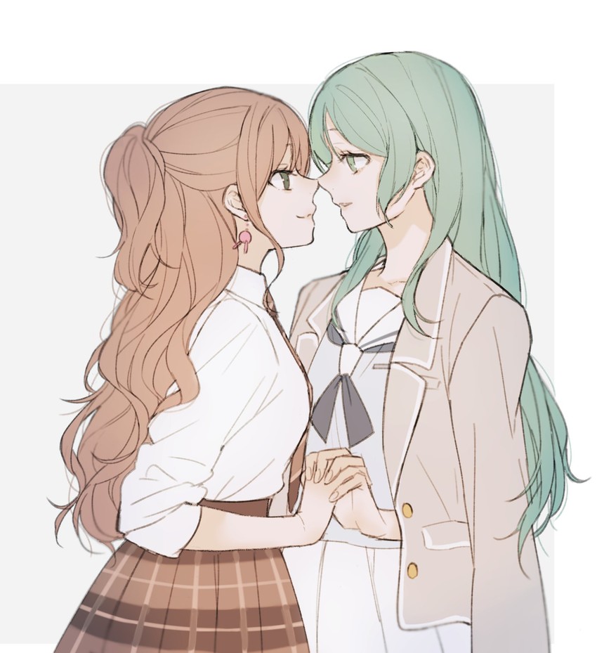 hikawa sayo and imai lisa (bang dream!) drawn by didgk00