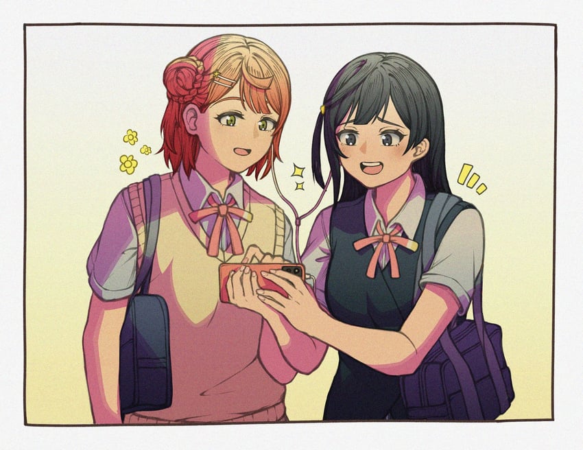 yuki setsuna and uehara ayumu (love live! and 1 more) drawn by mayo_e