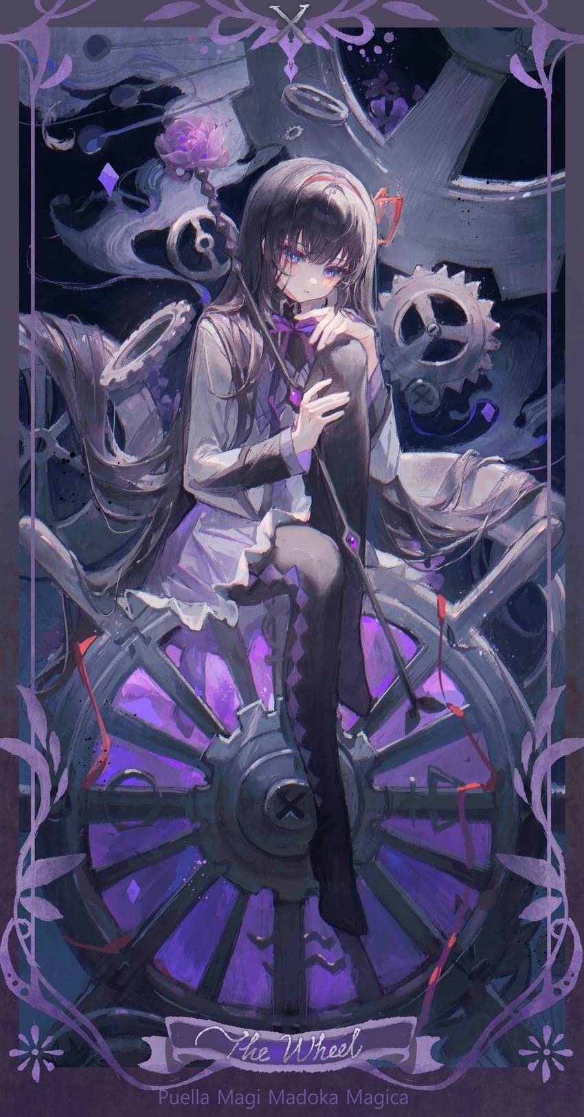 akemi homura (mahou shoujo madoka magica) drawn by maccha_(mochancc)