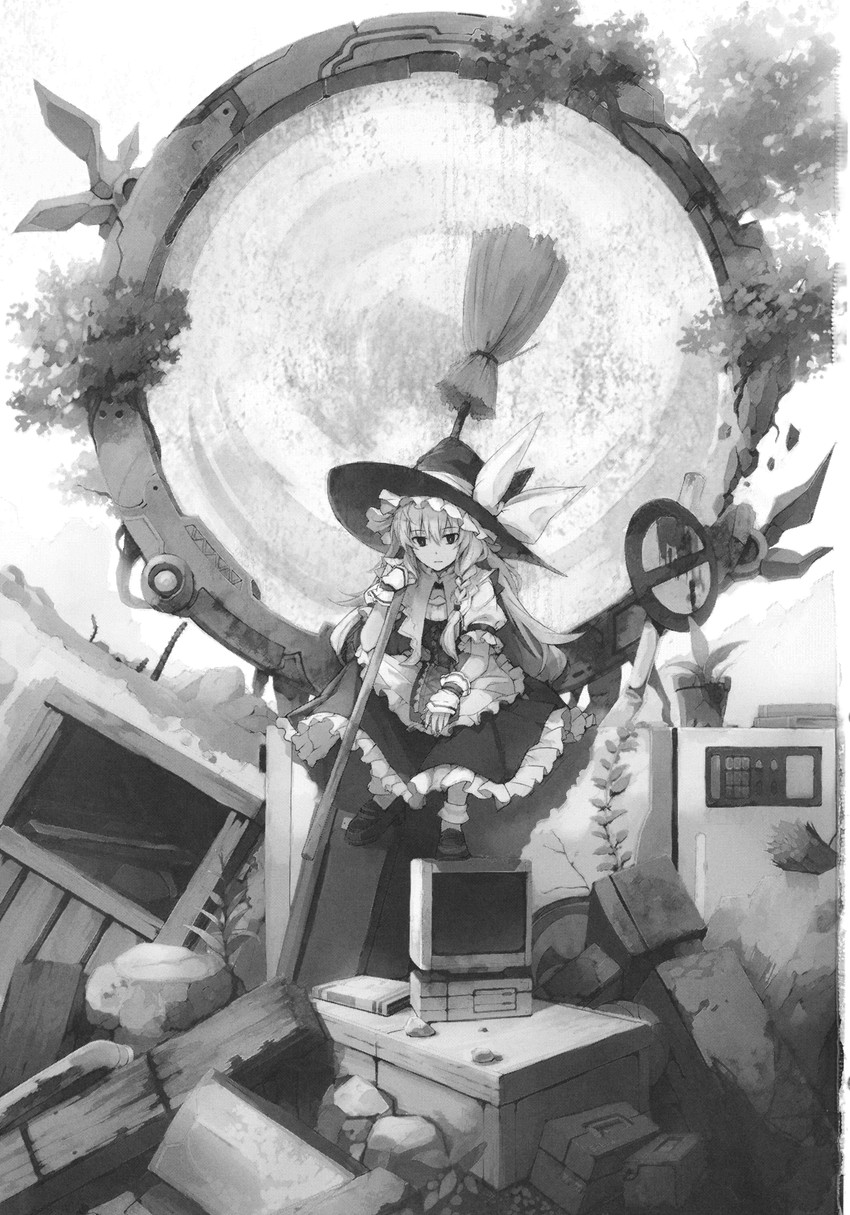 kirisame marisa (touhou and 1 more) drawn by eho_(icbm)
