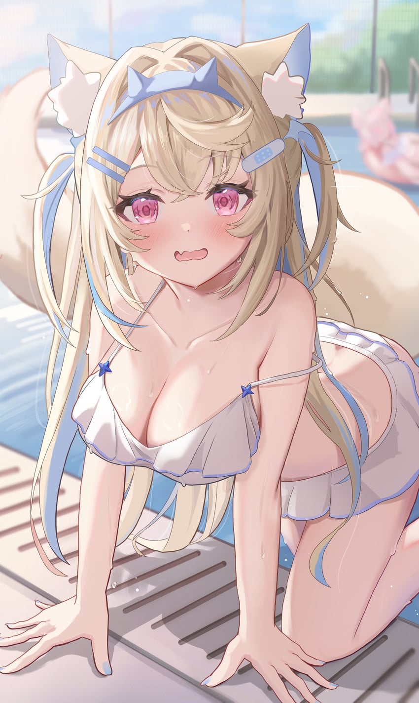fuwawa abyssgard (hololive and 1 more) drawn by sasamin